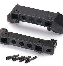 Traxxas 8237 Bumper mounts, front & rear/ screw pins (4)