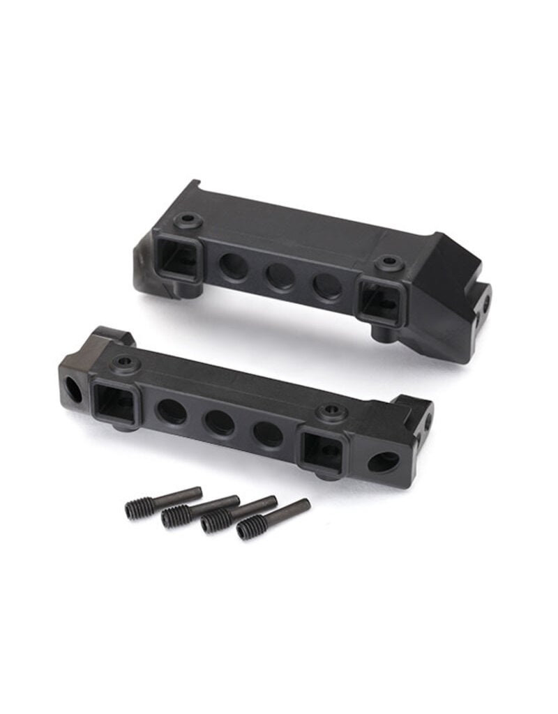 Traxxas 8237 Bumper mounts, front & rear/ screw pins (4)