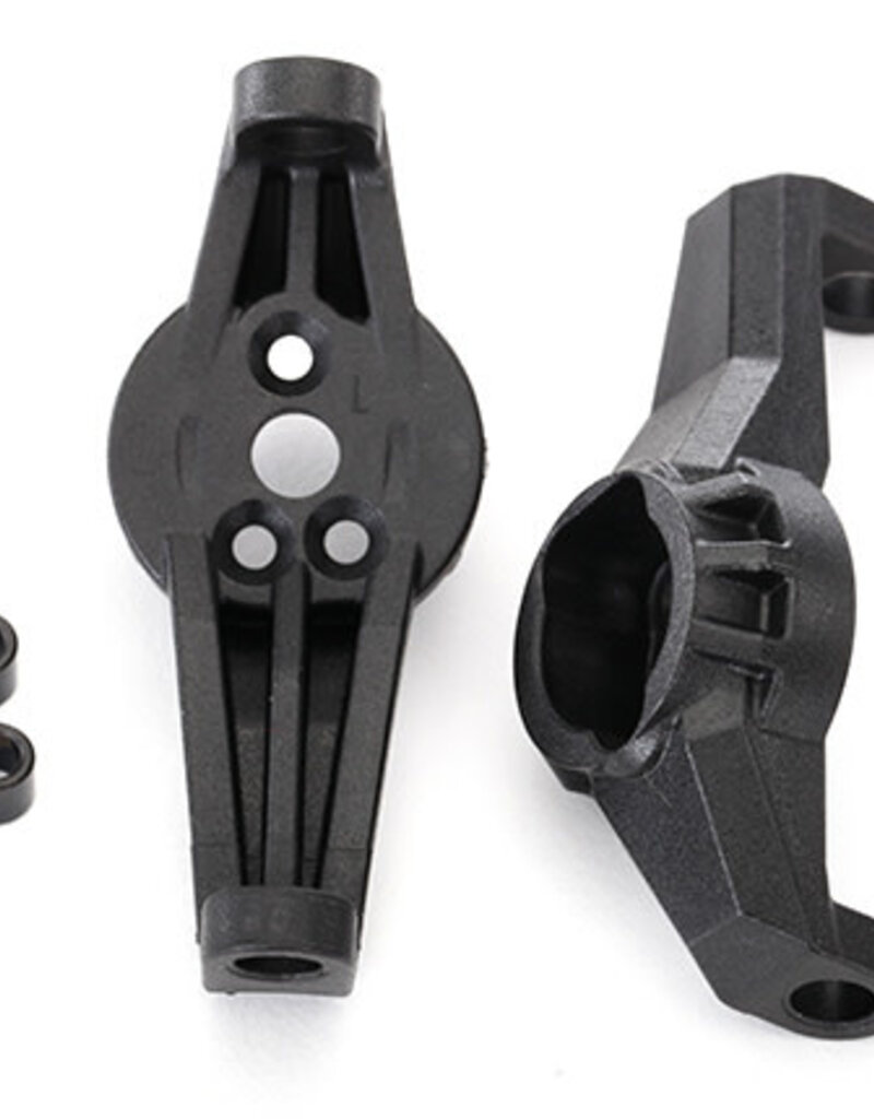 Traxxas 8232 Caster blocks (portal drive), left & right/ kingpin bushings (4)