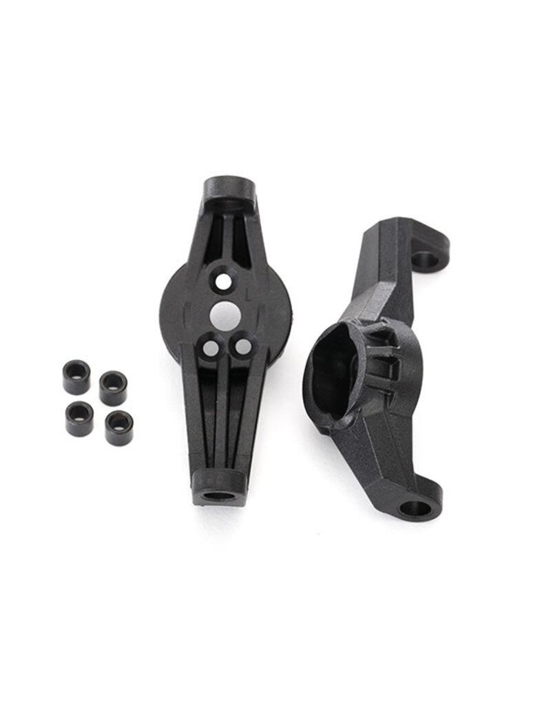 Traxxas 8232 Caster blocks (portal drive), left & right/ kingpin bushings (4)