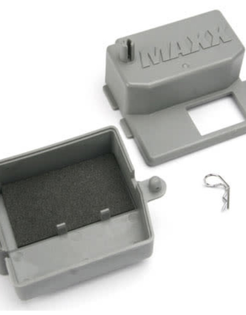 Traxxas 5159 - Box, receiver (upper and lower halves)/ clip (1)/ foam pad