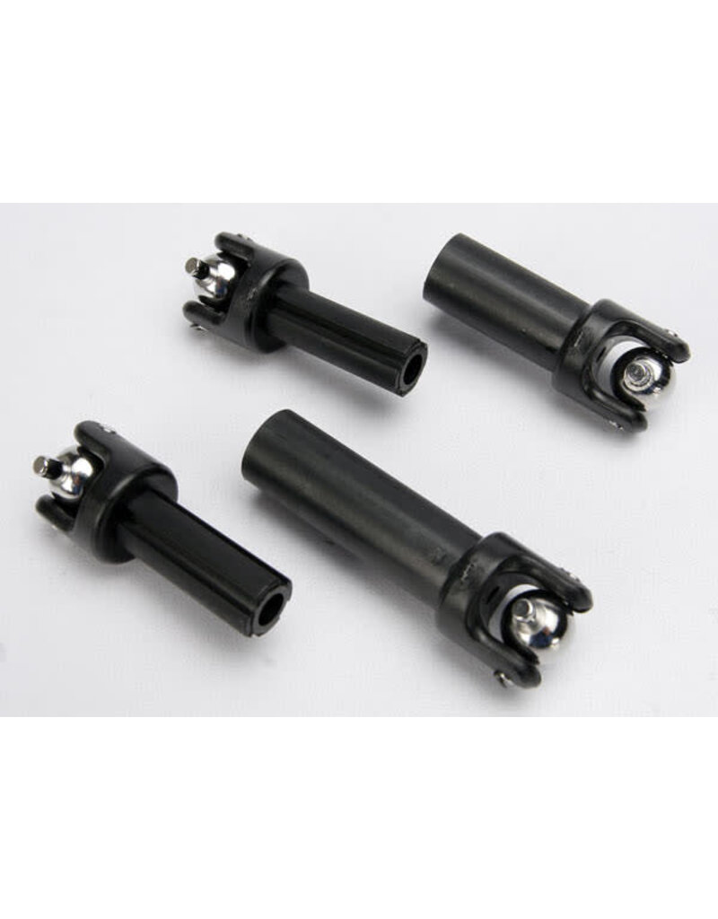 Traxxas 5151 Half shafts, center (front and rear) (external-splined (2)/ internal-splined (2))/ metal u-joints (4)