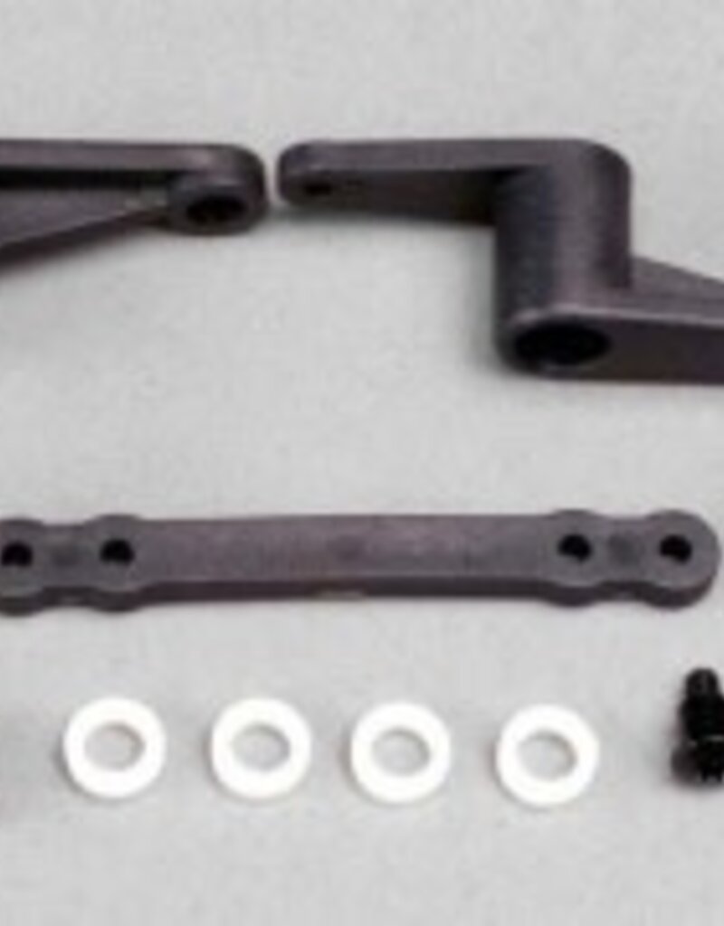 Traxxas 4943 Steering bellcranks (2)/ bellcrank bushings (5x8x2.5mm) (4)/ bellcrank post spacers (2)/ draglink/ 3x8mm shoulder screws (2)