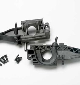 Traxxas 5329 Bulkhead, rear (L&R halves)/ diff retainer, rear/ 4x14mm BCS (2)