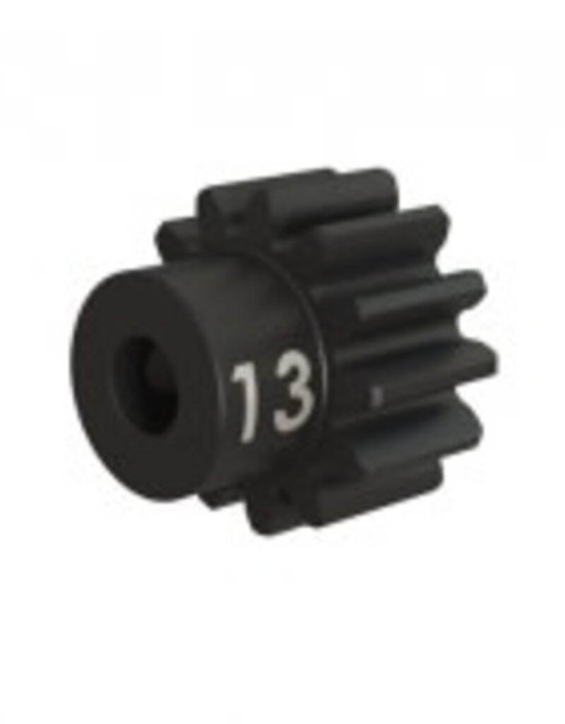 Traxxas 3943x Gear, 13-T pinion (32-p), heavy duty (machined, hardened steel)/ set screw