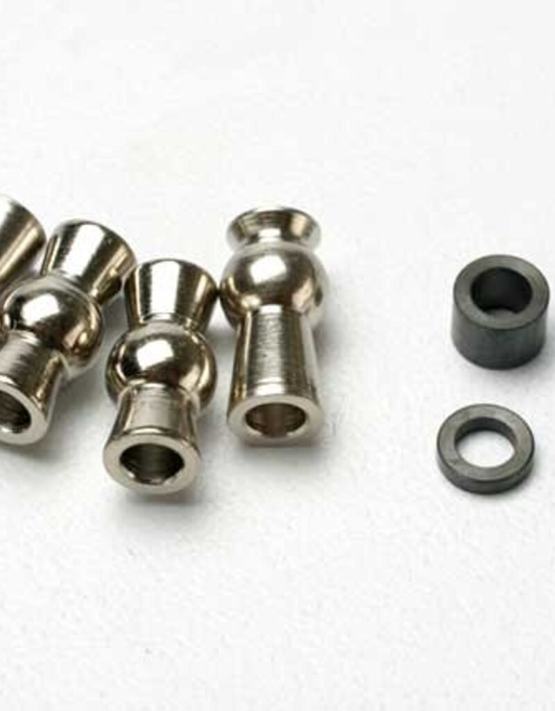 Traxxas 5355 Hollow ball, tall centered (2)/ tall offset hollow ball (2)/ bump steer adjustment shims; 3.5mm (2), 1.17mm (2)