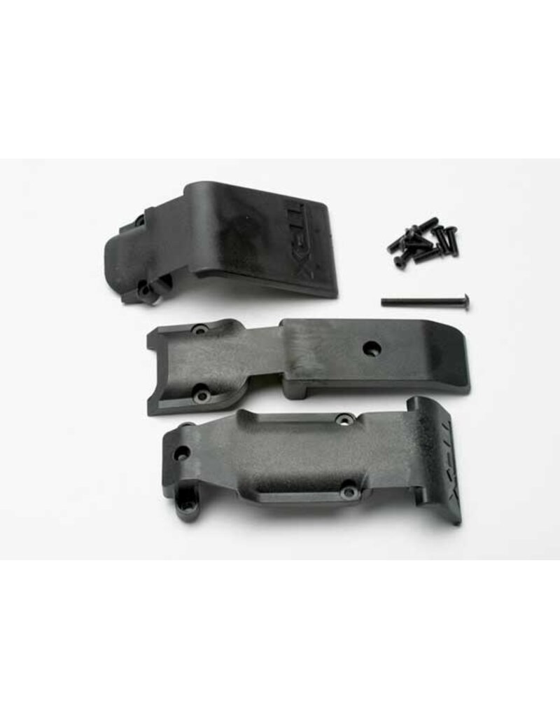 Traxxas 5337 Skid plate set, front (2 pieces, plastic)/ skid plate, rear (1 piece, plastic)