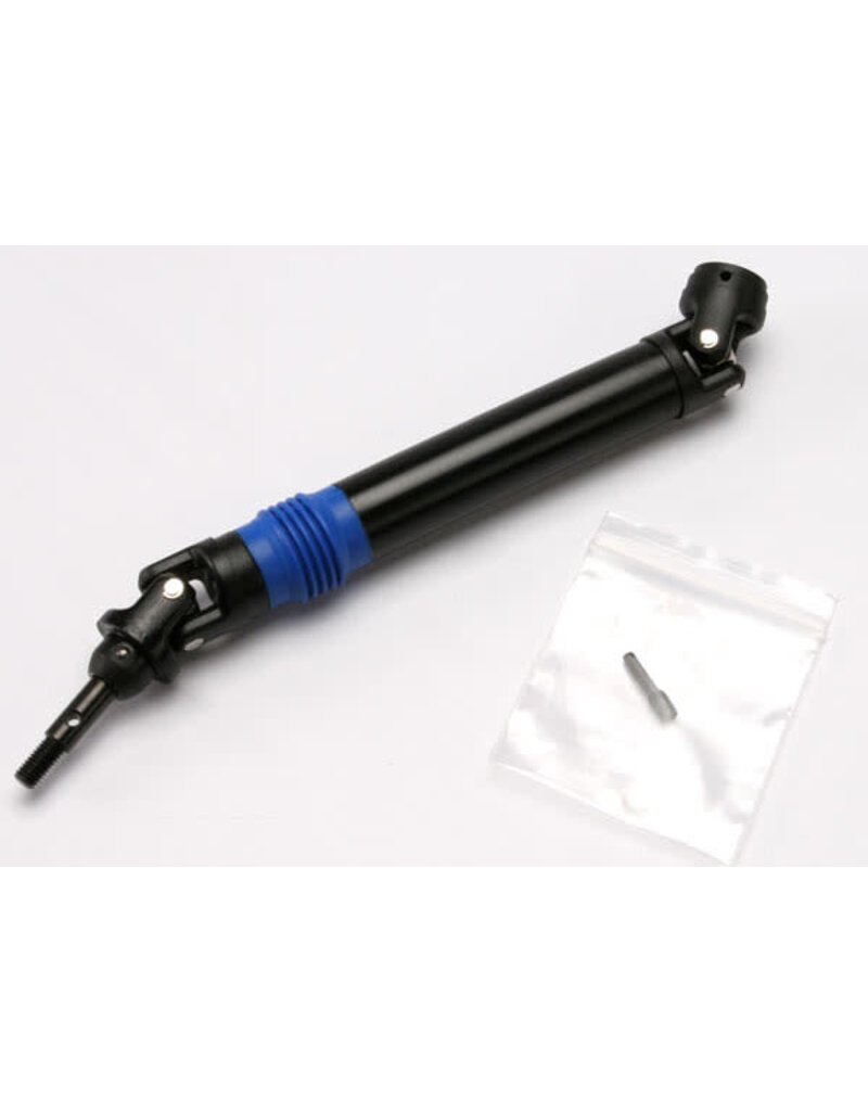 Traxxas 5451x Driveshaft assembly (1), left or right (fully assembled, ready to install)/ 4x15mm screw pin (1)