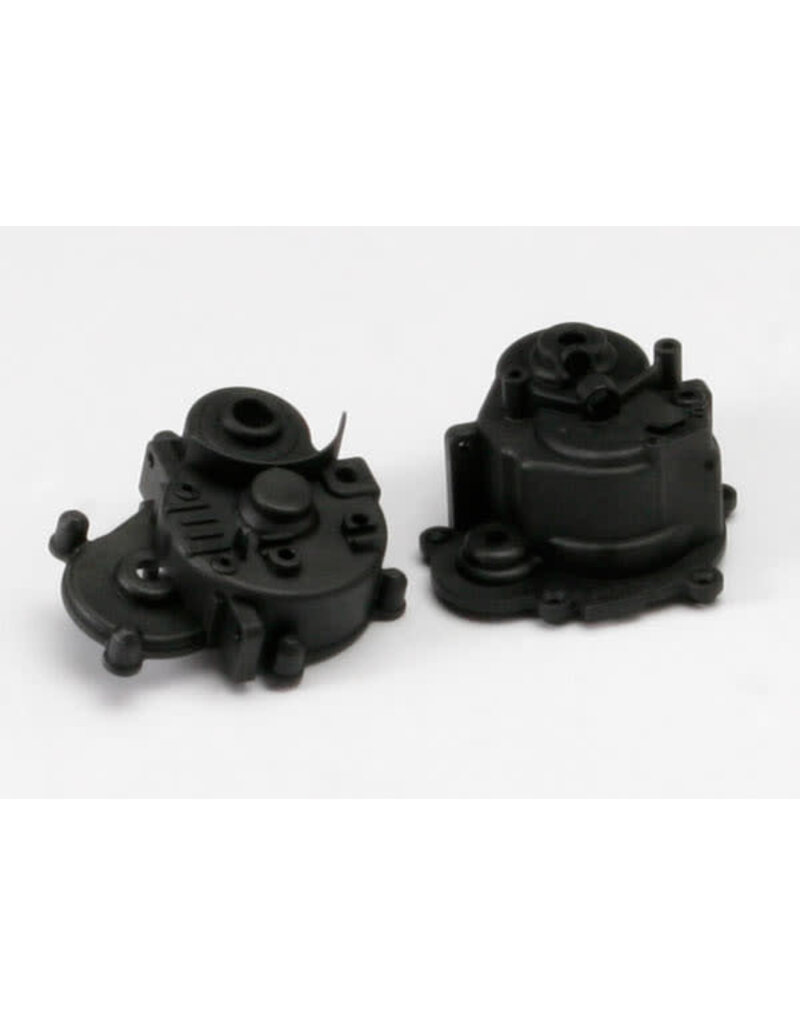 Traxxas 5391r Gearbox halves (front & rear)/ rubber access plug/ shift detent ball/ spring/ 4mm GS/ shift shaft seal, glued