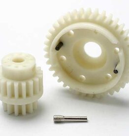 Traxxas 5384 Gear set, 2-speed wide ratio (2nd speed gear 38T, 13T-18T input gears, hardware)