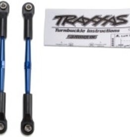 Traxxas 2336a Turnbuckles, aluminum (blue-anodized), toe links, 61mm (2) (assembled w/ rod ends & hollow balls) (fits Stampede ) (requires 5mm aluminum wrench #5477)