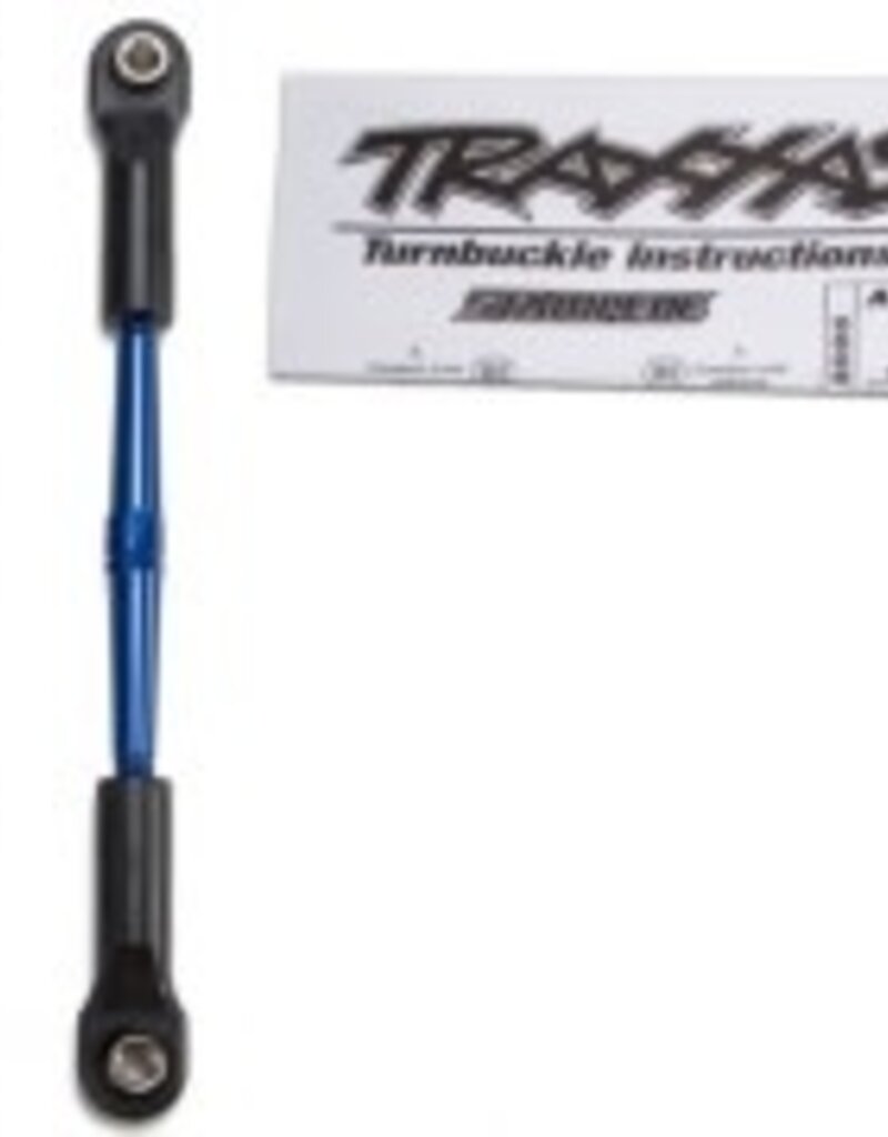 Traxxas 2336a Turnbuckles, aluminum (blue-anodized), toe links, 61mm (2) (assembled w/ rod ends & hollow balls) (fits Stampede ) (requires 5mm aluminum wrench #5477)