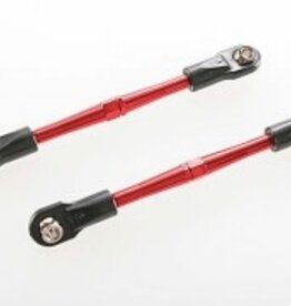 Traxxas 3139x Turnbuckles, aluminum (red-anodized), toe links, 59mm (2) (assembled with rod ends & hollow balls) (requires 5mm aluminum wrench #5477)