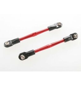 Traxxas 3139x Turnbuckles, aluminum (red-anodized), toe links, 59mm (2) (assembled with rod ends & hollow balls) (requires 5mm aluminum wrench #5477)
