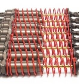 Traxxas 4962 Big Bore shocks (xx-long) (hard-anodized & PTFE-coated T6 aluminum) (assembled) w/ red springs, TiN shafts (8 pack)