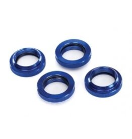 Traxxas 7767 Spring retainer (adjuster), blue-anodized aluminum, GTX shocks (4) (assembled with o-ring)