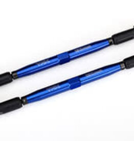 Traxxas 7748x Toe links, X-Maxx (TUBES blue-anodized, 7075-T6 aluminum, stronger than titanium) (157mm) (2)/ rod ends, assembled with steel hollow balls (4)/ aluminum wrench, 10mm (1)