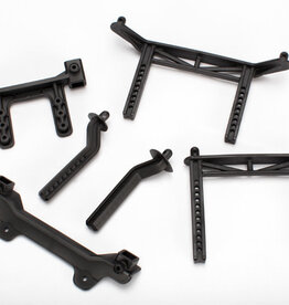 Traxxas 3619 Body mounts, front & rear/ body mount posts, front & rear (adjustable)/ 2.5x18mm screw pins (4)