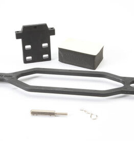 Traxxas 5827x Hold down, battery/ hold down retainer/ battery post/ foam spacer/ angled body clip (allows for installation of taller, multi-cell batteries)