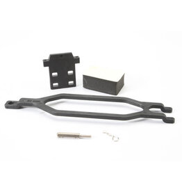 Traxxas 5827x Hold down, battery/ hold down retainer/ battery post/ foam spacer/ angled body clip (allows for installation of taller, multi-cell batteries)