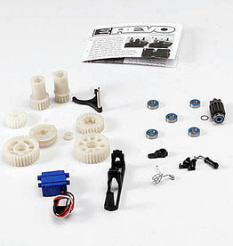 Traxxas 5692 Two speed conversion kit (E-Revo ) (includes wide and close ratio first gear sets, sub-micro servo, and linkage) (Requires 3 channel transmitter)