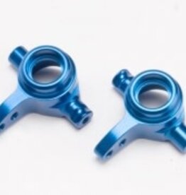Traxxas 6837x Steering blocks, 6061-T6 aluminum (blue-anodized), left & right
