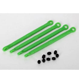 Traxxas 7138g Toe link, front & rear (molded composite) (green) (4)/ hollow balls (8)