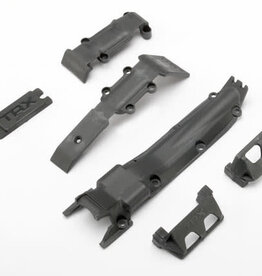 Traxxas 7037 Skidplate set, front (1)/ rear (1)/ transmission (1)/ steering servo guards (2) / steering servo cover plate (1)