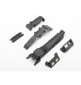Traxxas 7037 Skidplate set, front (1)/ rear (1)/ transmission (1)/ steering servo guards (2) / steering servo cover plate (1)