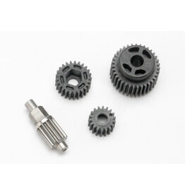 Traxxas 7093 - Gear set, transmission (includes 18T, 25T input gears, 13T idler gear (steel), 35T output gear, M3x13.75 screw pin)