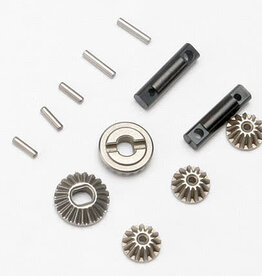 Traxxas 7082 Gear set, differential (output gears (2)/ spider gears (3))/ differential output shafts (2)/ 1.5x6mm pin (3)/ 1.5x8mm pin (2)
