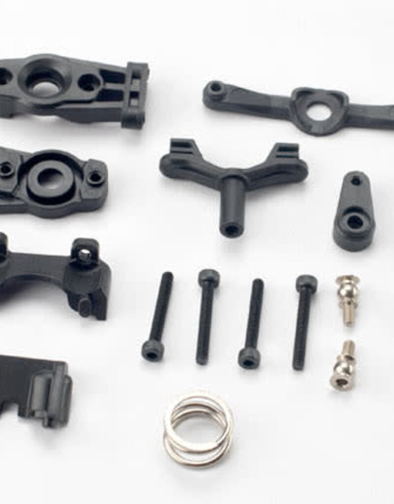 Traxxas 7043 Steering arm (upper & lower)/ steering link/ servo horn/ servo saver/ servo saver spring/ servo horn mount/ ball stud (2)/ shock mounts, front & rear/ 2.5x18mm CS (4)