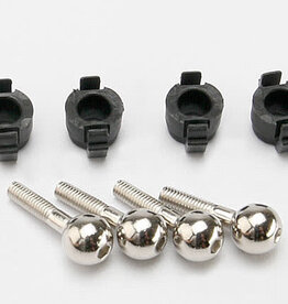 Traxxas 7033 Pivot balls (4)/ pivot ball caps (4)