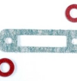 Traxxas 3156 Exhaust header gasket (1)/ gaskets, pressure fitting (2) (for side exhaust engines only)