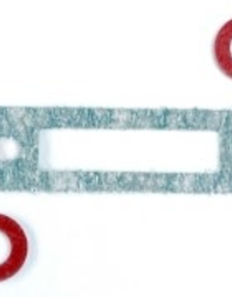 Traxxas 3156 Exhaust header gasket (1)/ gaskets, pressure fitting (2) (for side exhaust engines only)