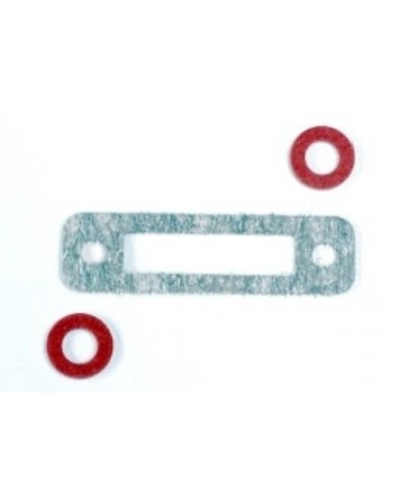 Traxxas 3156 Exhaust header gasket (1)/ gaskets, pressure fitting (2) (for side exhaust engines only)