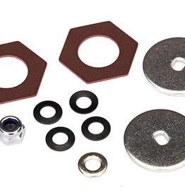 Traxxas 8254 Rebuild kit, slipper clutch (steel disc (2)/ friction insert (2)/ 4.0mm NL (1)/ spring washers (4), metal washer (1))