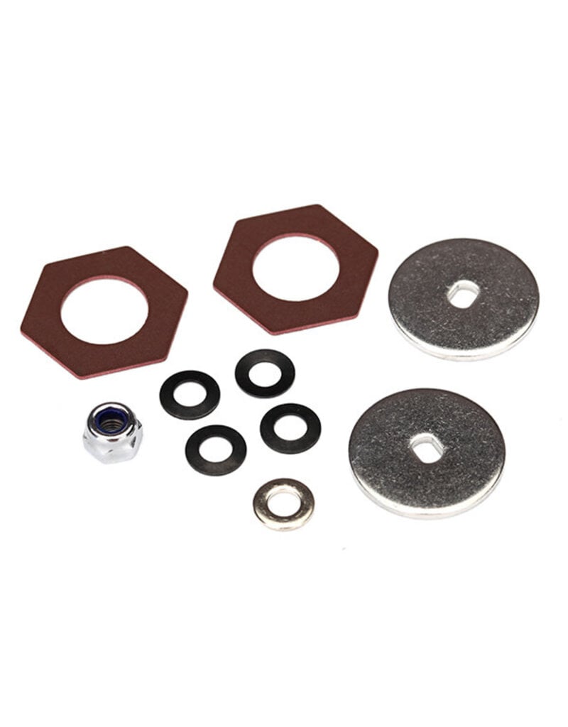 Traxxas 8254 Rebuild kit, slipper clutch (steel disc (2)/ friction insert (2)/ 4.0mm NL (1)/ spring washers (4), metal washer (1))