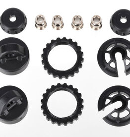 Traxxas 7468 Caps and spring retainers, GTR long/xx-long shock (upper cap (2)/ hollow balls (4)/ bottom cap (2)/ upper retainer (2)/ lower retainer (2))