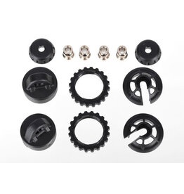 Traxxas 7468 Caps and spring retainers, GTR long/xx-long shock (upper cap (2)/ hollow balls (4)/ bottom cap (2)/ upper retainer (2)/ lower retainer (2))