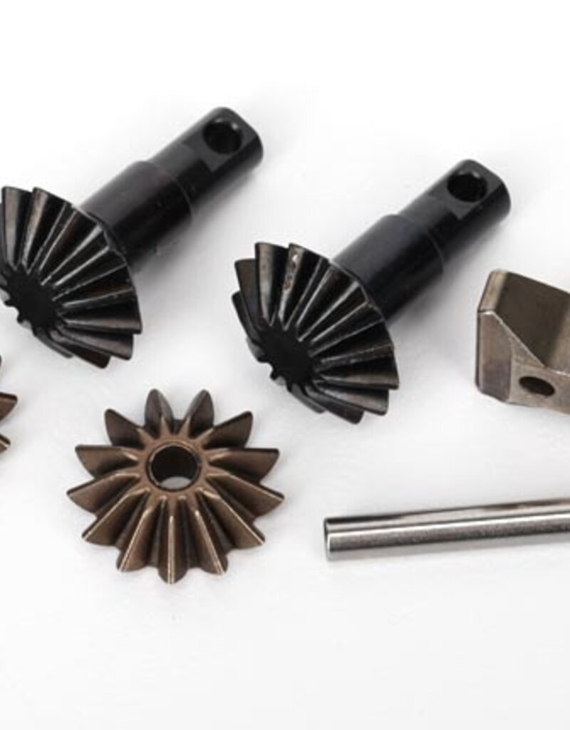 Traxxas 6882X Gear set, differential (output gears (2)/ spider gears (2)/ spider gear shaft, carrier support)