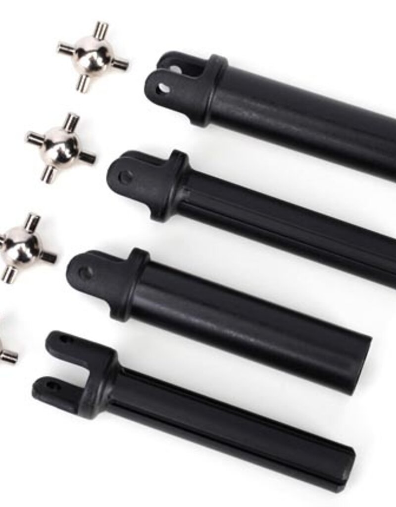 Traxxas 6850x Half shafts, heavy duty (external splined (2)/ internal splined (2))/ metal u-joints (4)