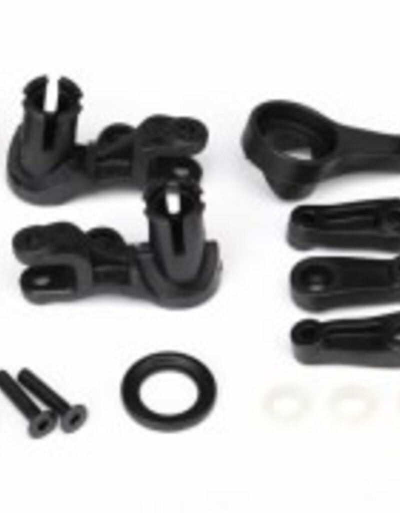 Traxxas 6845x Steering bellcranks/ servo saver/ servo saver spring/ servo spring retainer/servo horn, steering