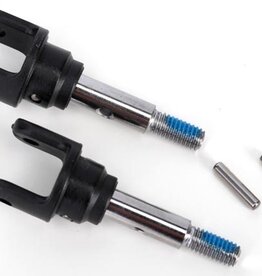 Traxxas 6854x Stub axles, front, heavy duty (2)/ yokes (2)/ pins (4)