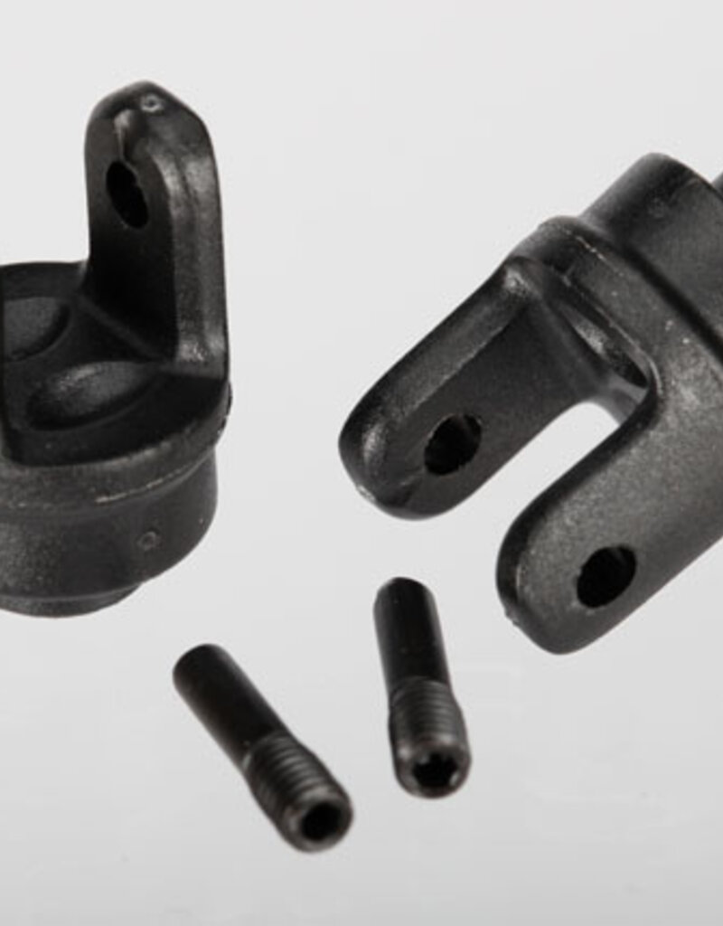 Traxxas 6828x Differential output yokes, heavy duty (2)/ screw pin (2)