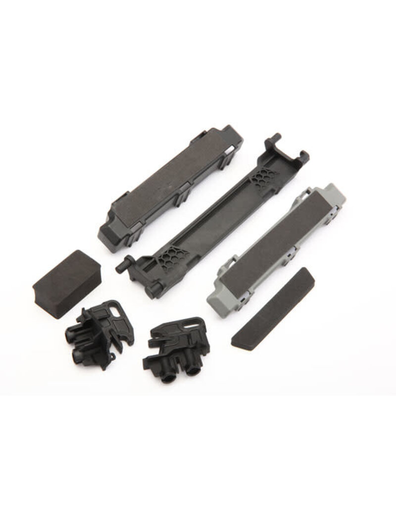 Traxxas 8919 Battery hold-down/ mounts (front & rear)/ battery compartment spacers/ foam pads