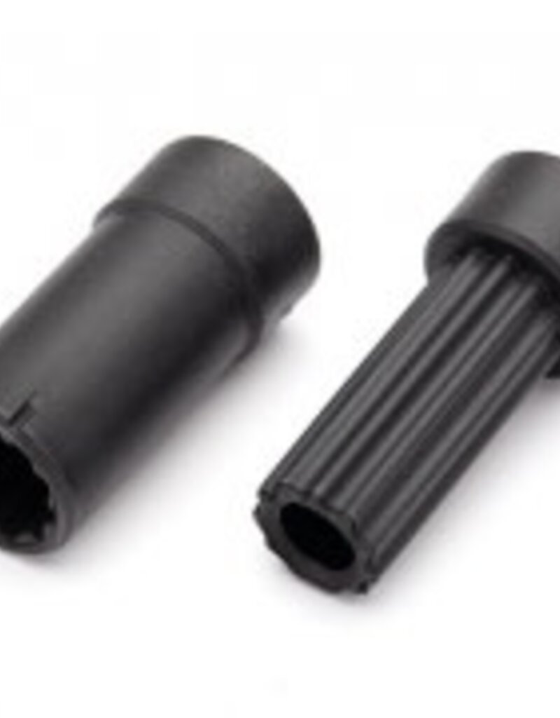 Traxxas 8850 Half shafts, center (internal splined, extra short (1)/ external splined, extra short (1)) (plastic parts only)