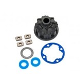 Traxxas 8681 Carrier, differential (heavy duty)/ x-ring gaskets (2)/ ring gear gasket/ spacers (4)/ 12.2x18x0.5 PTFE-coated washer (1)