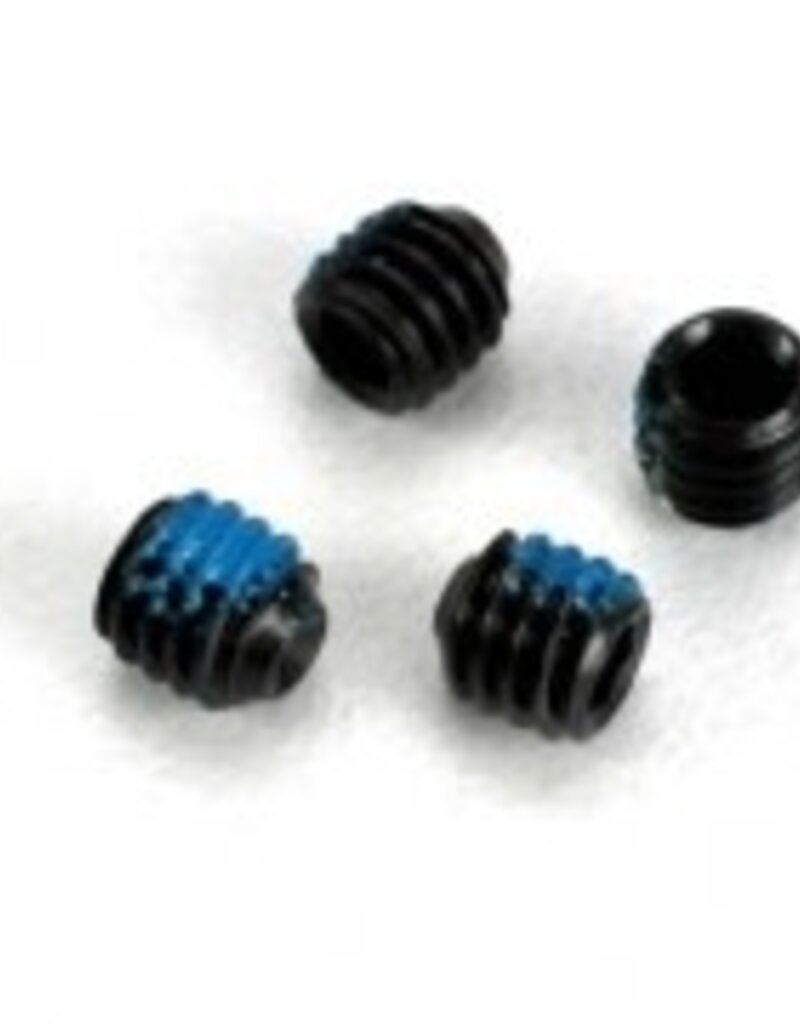 Traxxas 4897 Screws, set (grub) 4mm (6) (with threadlock)