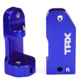 Traxxas 3632a Caster blocks, 30-degree, blue-anodized 6061-T6 aluminum (left & right)/ suspension screw pin (2)
